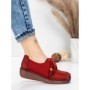 Pantofi Casual Dama din piele naturala 2553 RED | FORMATIONE