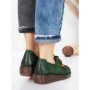 Pantofi Casual Dama din piele naturala 2553 GREEN | FORMATIONE