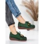 Pantofi Casual Dama din piele naturala 2553 GREEN | FORMATIONE