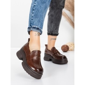 Pantofi Casual Dama din piele naturala 10828 BROWN | FORMATIONE