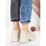 Pantofi Casual Dama din piele naturala 10828 CREAM | FORMATIONE