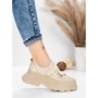Pantofi Sport Dama din piele naturala 6806 CREAM | ADVANCER