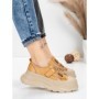 Pantofi Sport Dama din piele naturala 6806 YELLOW | ADVANCER