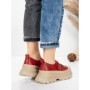 Pantofi Sport Dama din piele naturala 6806 RED | ADVANCER