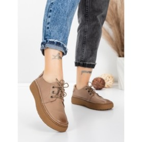 Pantofi Casual Dama din piele naturala 663 APRICOT | ADVANCER