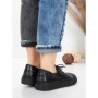 Pantofi Casual Dama din piele naturala 663 BLACK | ADVANCER