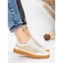 Pantofi Sport Dama din piele naturala 2501-1 CREAM | ADVANCER