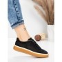 Pantofi Sport Dama din piele naturala 2501-1 BLACK | ADVANCER