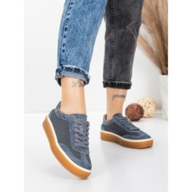 Pantofi Sport Dama din piele naturala 2501-1 GREY | ADVANCER