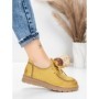 Pantofi Casual Dama din piele naturala 8887 YELLOW | FORMATIONE