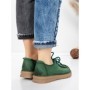 Pantofi Casual Dama din piele naturala 8887 GREEN | FORMATIONE
