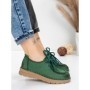 Pantofi Casual Dama din piele naturala 8887 GREEN | FORMATIONE
