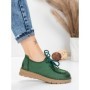 Pantofi Casual Dama din piele naturala 8887 GREEN | FORMATIONE