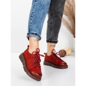 Pantofi Casual Dama din piele naturala 556 RED | FORMATIONE