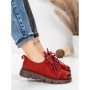 Pantofi Casual Dama din piele naturala 556 RED | FORMATIONE
