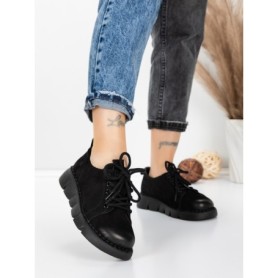 Pantofi Casual Dama din piele naturala 556 BLACK | FORMATIONE
