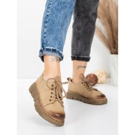 Pantofi Casual Dama din piele naturala 556 APRICOT | FORMATIONE