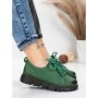 Pantofi Casual Dama din piele naturala 556 GREEN | FORMATIONE