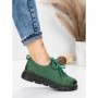 Pantofi Casual Dama din piele naturala 556 GREEN | FORMATIONE