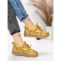Pantofi Casual Dama din piele naturala 886 YELLOW | FRANCO GERARDO