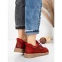 Pantofi Casual Dama din piele naturala 886 RED | FRANCO GERARDO