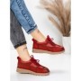 Pantofi Casual Dama din piele naturala 886 RED | FRANCO GERARDO