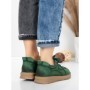 Pantofi Casual Dama din piele naturala 886 GREEN | FRANCO GERARDO