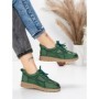 Pantofi Casual Dama din piele naturala 886 GREEN | FRANCO GERARDO