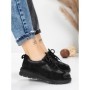 Pantofi Casual Dama din piele naturala 886 BLACK | FRANCO GERARDO