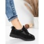Pantofi Casual Dama din piele naturala 886 BLACK | FRANCO GERARDO