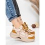 Pantofi Sport Dama din piele naturala 2576 CREAM-YELLOW | ADVANCER