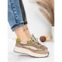 Pantofi Sport Dama din piele naturala 773 LIGHT GREEN | FRANCO GERARDO