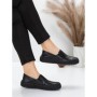 Pantofi Casual Dama din piele naturala 665 BLACK | ADVANCER