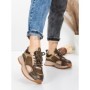 Pantofi Sport Dama din piele naturala 10018 KHAKI | FRANCO GERARDO