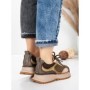 Pantofi Sport Dama din piele naturala 10018 KHAKI | FRANCO GERARDO