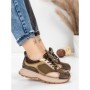 Pantofi Sport Dama din piele naturala 10018 KHAKI | FRANCO GERARDO