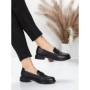 Pantofi Casual Dama din piele naturala 11520-176 BLACK | ADVANCER