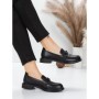 Pantofi Casual Dama din piele naturala 11520-120 BLACK | ADVANCER