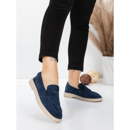 Pantofi Casual Dama din piele naturala 81980-2 DARK BLUE | ADVANCER