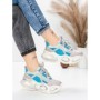 Pantofi Sport Dama din piele naturala HY8985 BLUE-GREY | FRANCO GERARDO