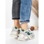 Pantofi Sport Dama din piele naturala HY8985 GREEN-GREY | FRANCO GERARDO