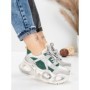 Pantofi Sport Dama din piele naturala HY8985 GREEN-GREY | FRANCO GERARDO