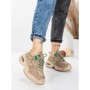 Pantofi Sport Dama din piele naturala HY2128 GREY-GREEN | FRANCO GERARDO