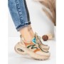 Pantofi Sport Dama din piele naturala HY2128 CREAM-GREEN | FRANCO GERARDO