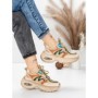 Pantofi Sport Dama din piele naturala HY2128 CREAM-GREEN | FRANCO GERARDO