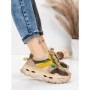 Pantofi Sport Dama din piele naturala HY2986 APRICOT-YELLOW | FRANCO GERARDO