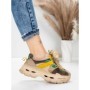 Pantofi Sport Dama din piele naturala HY2986 APRICOT-YELLOW | FRANCO GERARDO