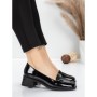 Pantofi cu toc din piele naturala 1355-10 BLACK | ADVANCER