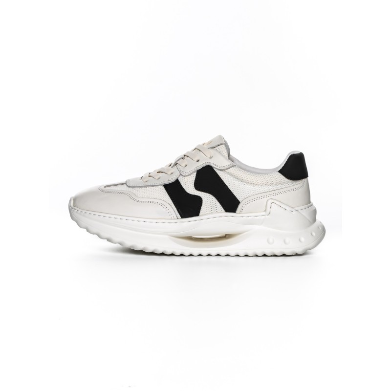 Pantofi Sport Barbati din piele naturala 69025 BLACK | ADVANCER