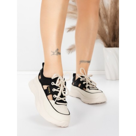 Pantofi Sport Dama din piele naturala 70136X BLACK | ADVANCER